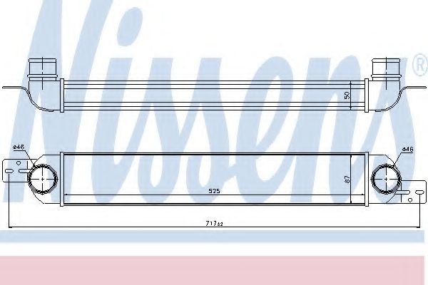 интеркулер (охладител за въздуха на турбината) 96717