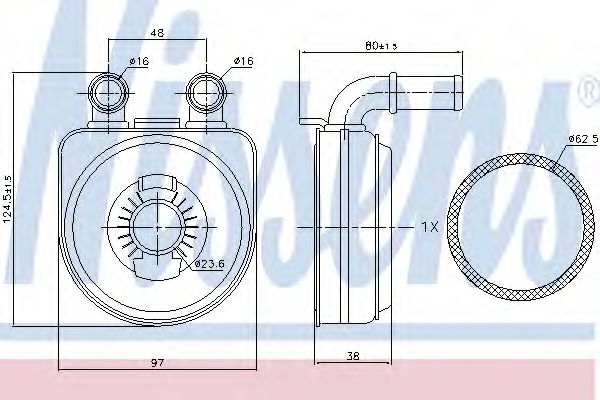 маслен радиатор, двигателно масло 90650