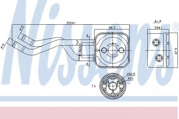 маслен радиатор, двигателно масло 90685