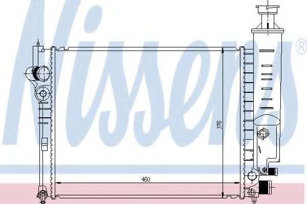 радиатор, охлаждане на двигателя 63465