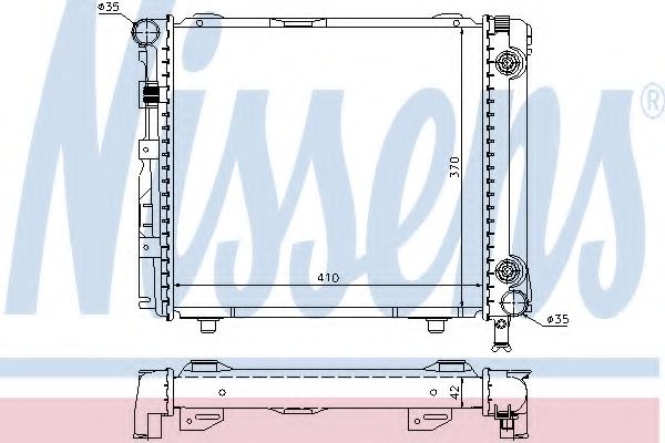 радиатор, охлаждане на двигателя 62650