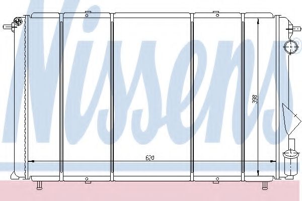 радиатор, охлаждане на двигателя 63874