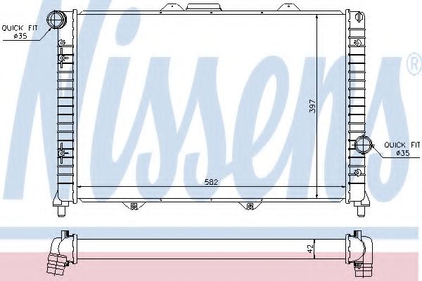 радиатор, охлаждане на двигателя 60056