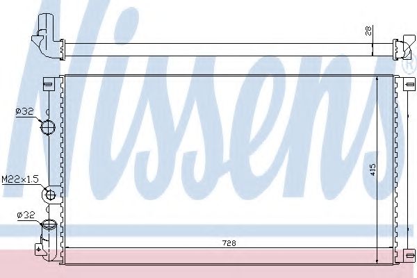 радиатор, охлаждане на двигателя 63812A