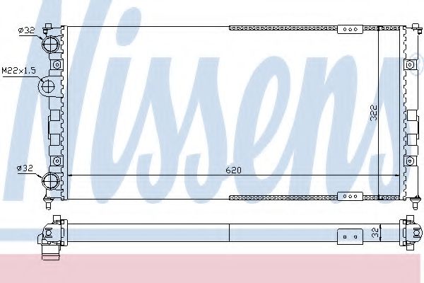радиатор, охлаждане на двигателя 67308