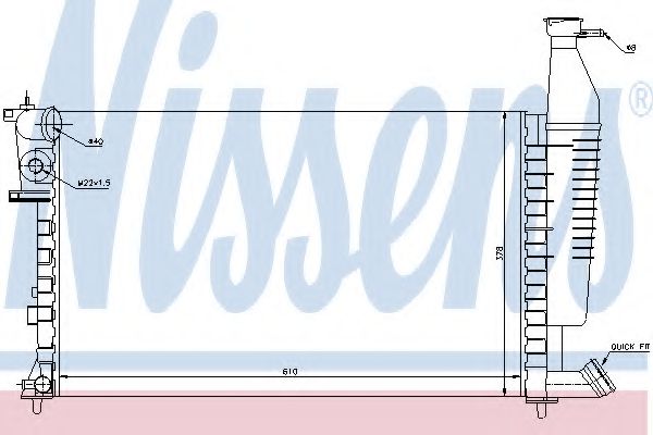 радиатор, охлаждане на двигателя 63716