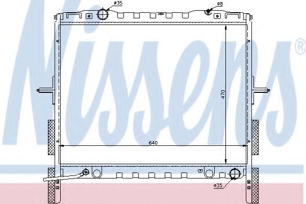 радиатор, охлаждане на двигателя 66658