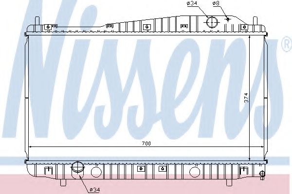 радиатор, охлаждане на двигателя 61638