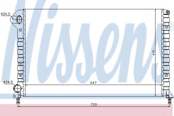 радиатор, охлаждане на двигателя 61767