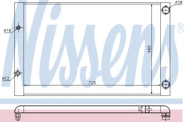 радиатор, охлаждане на двигателя 60427