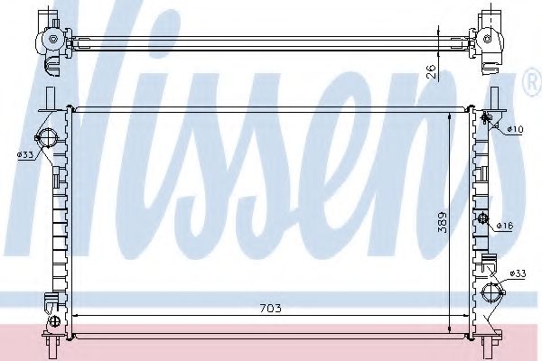 радиатор, охлаждане на двигателя 62021A