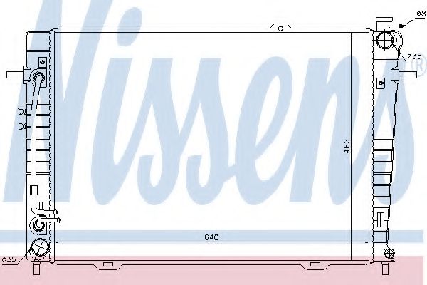 радиатор, охлаждане на двигателя 67486