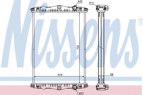радиатор, охлаждане на двигателя 614440