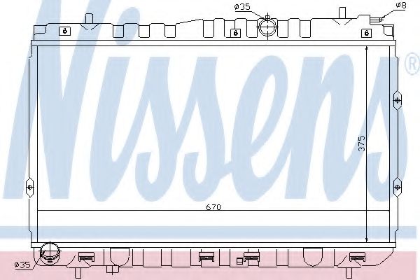 радиатор, охлаждане на двигателя 66681
