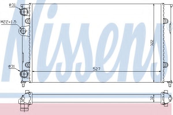 радиатор, охлаждане на двигателя 651871