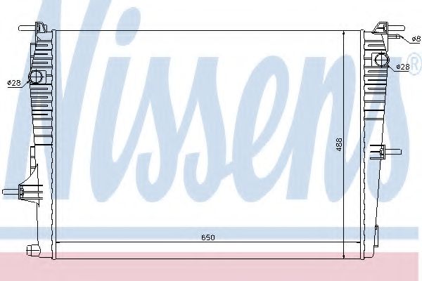 радиатор, охлаждане на двигателя 637606