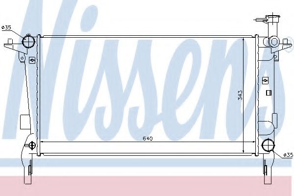 радиатор, охлаждане на двигателя 67554