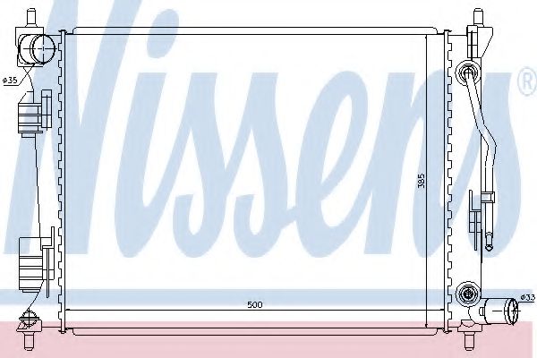 радиатор, охлаждане на двигателя 66757