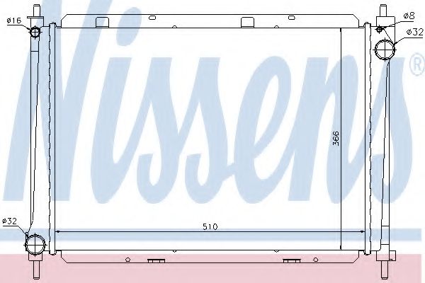 радиатор, охлаждане на двигателя 68722