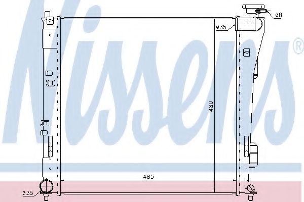 радиатор, охлаждане на двигателя 67606