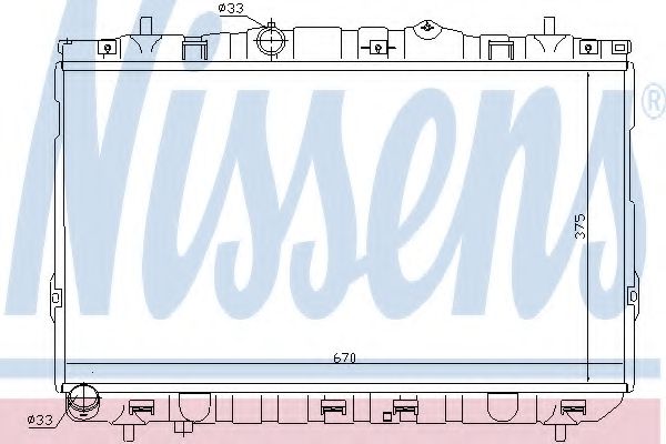 радиатор, охлаждане на двигателя 67469