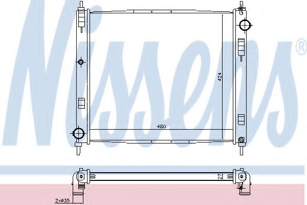 радиатор, охлаждане на двигателя 68746