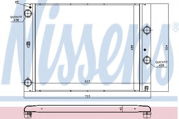 радиатор, охлаждане на двигателя 60847