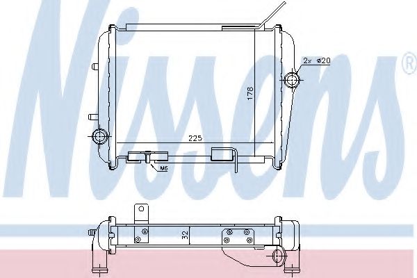 радиатор, охлаждане на двигателя 60362