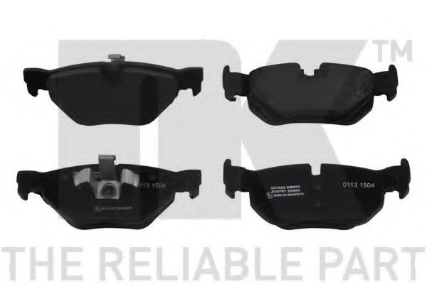 комплект спирачно феродо, дискови спирачки