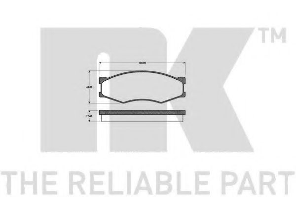 комплект спирачно феродо, дискови спирачки
