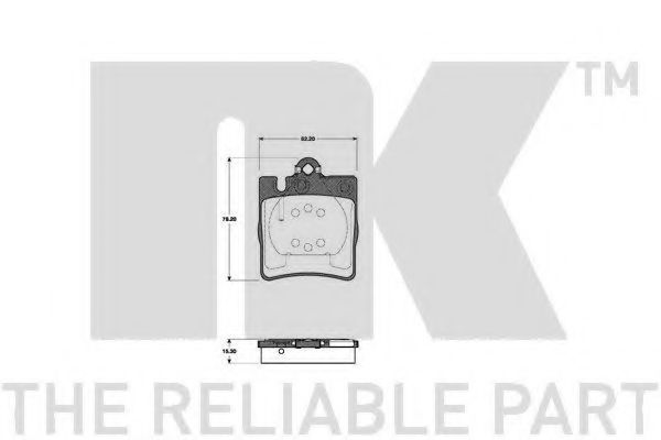 комплект спирачно феродо, дискови спирачки