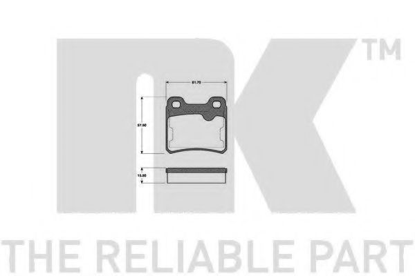 комплект спирачно феродо, дискови спирачки