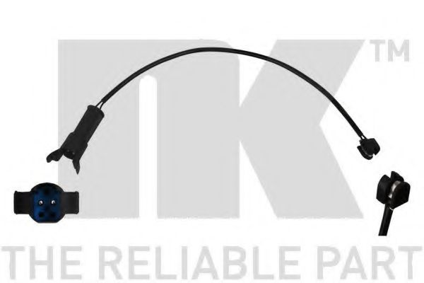 предупредителен контактен сензор, износване на накладките