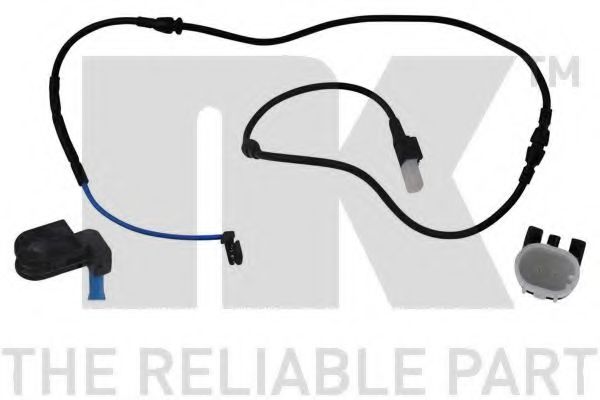 предупредителен контактен сензор, износване на накладките