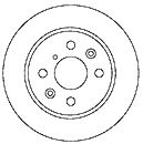 спирачен диск 15570