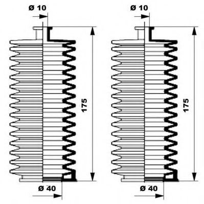 комплект маншон, кормилно управление