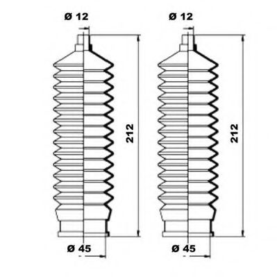 комплект маншон, кормилно управление