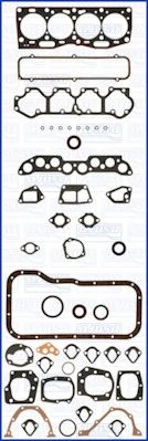 пълен комплект гарнитури, двигател 50107500
