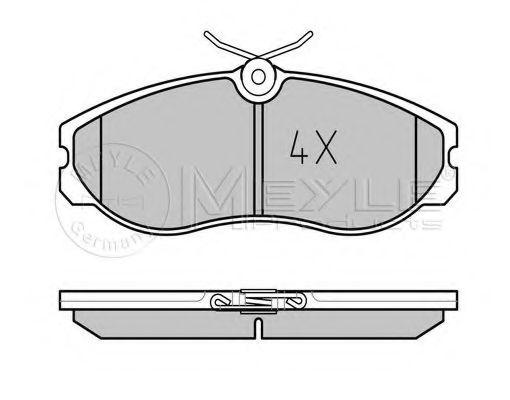 комплект спирачно феродо, дискови спирачки