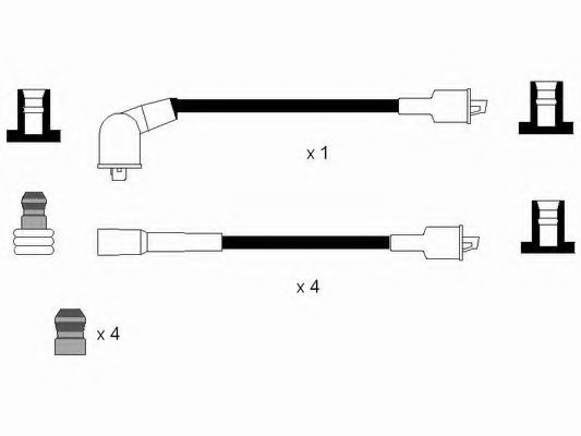 комплект запалителеи кабели 0665