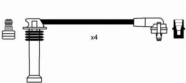 комплект запалителеи кабели 0641