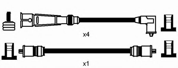 комплект запалителеи кабели 2565