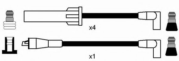 комплект запалителеи кабели 0614