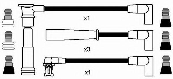 комплект запалителеи кабели 8510