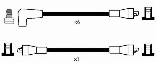 комплект запалителеи кабели 2475