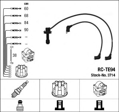 комплект запалителеи кабели 3714