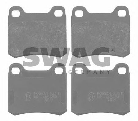 комплект спирачно феродо, дискови спирачки 10 91 6156