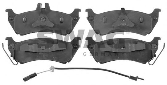 комплект спирачно феродо, дискови спирачки 10 91 6436