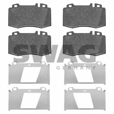 комплект спирачно феродо, дискови спирачки 10 91 6481