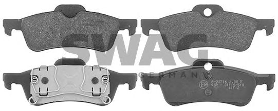 комплект спирачно феродо, дискови спирачки 11 11 6144